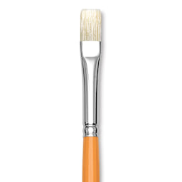 Isabey Chungking Interlocking Bristle Brush - Bright, Long Handle, Size 6 close up