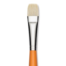 Isabey Chungking Interlocking Bristle Brush - Bright, Long Handle, Size 10 close up