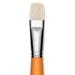 Isabey Chungking Interlocking Bristle Brush - Bright, Long Handle, Size 12 close up