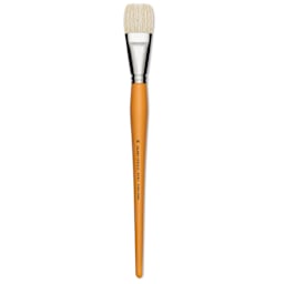 Isabey Chungking Interlocking Bristle Brush - Bright, Long Handle, Size 16