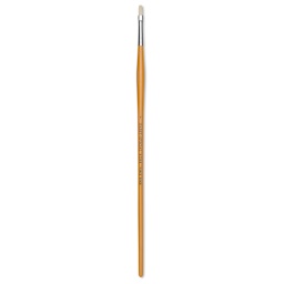 Isabey Chungking Interlocking Bristle Brush - Flat, Long Handle, Size 1