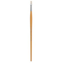 Isabey Chungking Interlocking Bristle Brush - Flat, Long Handle, Size 2