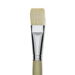 Robert Simmons Signet Bristle Brush - Bright, Long Handle, Size 12 close up