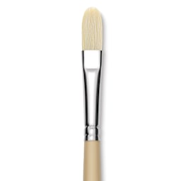 Robert Simmons Signet Brush - Filbert, Long Handle, Size 4 close up