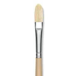 Robert Simmons Signet Brush - Filbert, Long Handle, Size 6 close up