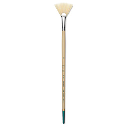 Robert Simmons Signet Brush - Fan Blender, Long Handle, Size 8