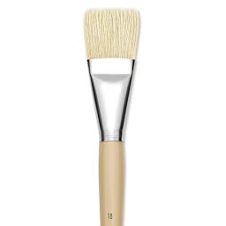 Robert Simmons Signet Bristle Brush - Broad, Long Handle, Size 18 close up