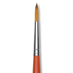 Raphael Golden Kaerell Brush - Round, Long Handle, Size 10, close-up