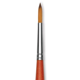 Raphael Golden Kaerell Brush - Round, Long Handle, Size 12, close-up