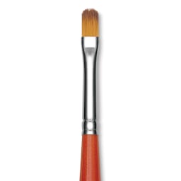 Raphael Golden Kaerell Brush - Filbert, Long Handle, Size 6, close-up