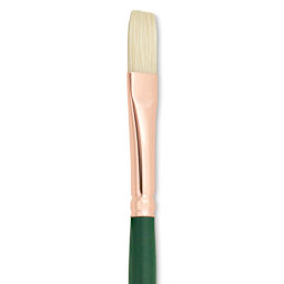 Silver Brush Grand Prix Super Brush - Flat, Long Handle, Size 6 close up