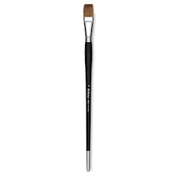 Old Holland Kolinsky Sable Brush - Flat, Long Handle, Size 20