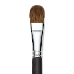 Old Holland Kolinsky Sable Brush - Filbert, Long Handle, Size 20 close up