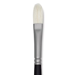 Winsor & Newton Artists' Oil Brush - Filbert, Long Handle, Size 6 close up