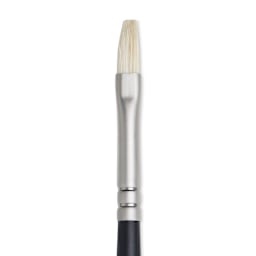 Winsor & Newton Artists' Oil Brush - Flat, Long Handle, Size 1