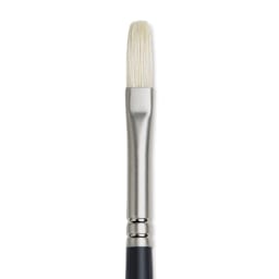 Winsor & Newton Artists' Oil Brush - Flat, Long Handle, Size 3