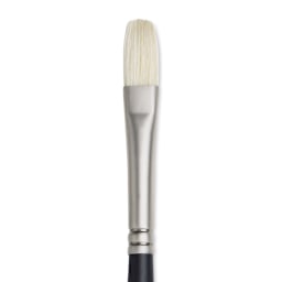 Winsor & Newton Artists' Oil Brush - Flat, Long Handle, Size 4
