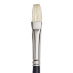 Winsor & Newton Artists' Oil Brush - Flat, Long Handle, Size 6