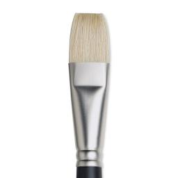 Winsor & Newton Artists' Oil Brush - Flat, Long Handle, Size 12