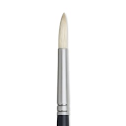 Winsor & Newton Artists' Oil Brush - Round, Long Handle, Size 6