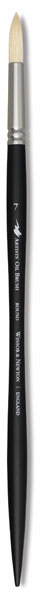 Winsor & Newton Artists' Oil Brush - Round, Long Handle, Size 7