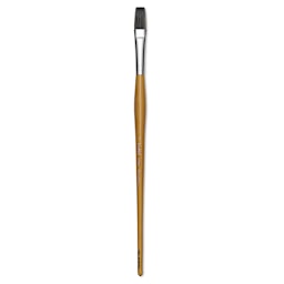 Isabey Isacryl Synthetic Brush - Long Flat, Long Handle, Size 8