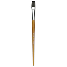 Isabey Isacryl Synthetic Brush - Long Flat, Long Handle, Size 10