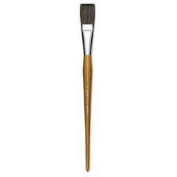 Isabey Isacryl Synthetic Brush - Long Flat, Long Handle, Size 14