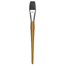 Isabey Isacryl Synthetic Brush - Long Flat, Long Handle, Size 18