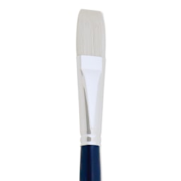Silver Brush Bristlon Stiff White Synthetic Brush - Flat, Size 10 (close-up)