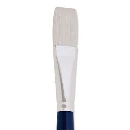 Silver Brush Bristlon Stiff White Synthetic Brush - Flat, Size 12 (close-up)
