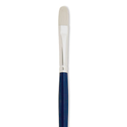 Silver Brush Bristlon Stiff White Synthetic Brush - Filbert, Size 4 (close-up)