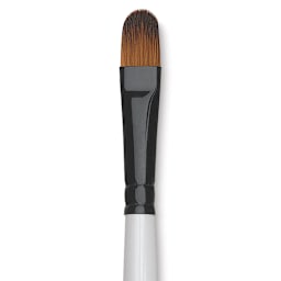 Robert Simmons Simply Simmons Synthetic Brush - Filbert, Short Handle, Size 10 close up