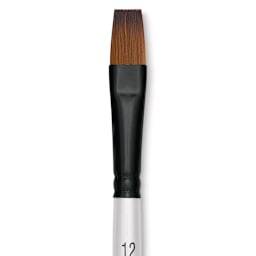 Robert Simmons Simply Simmons Synthetic Brush - Flat Shader, Short Handle, Size 12 close up