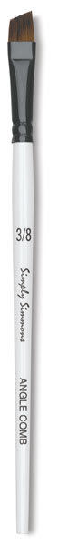 Robert Simmons Simply Simmons Synthetic Brush - Angle Comb, Short Handle, Size 3/8''