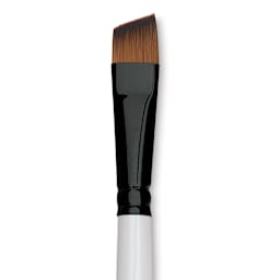 Robert Simmons Simply Simmons Synthetic Brush - Angle Shader, Short Handle, Size 1/2" close up