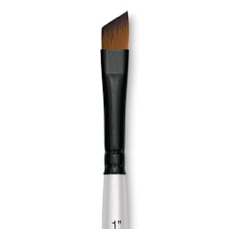 Robert Simmons Simply Simmons Synthetic Brush - Angle Shader, Short Handle, Size 1/4" close up