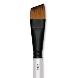 Robert Simmons Simply Simmons Synthetic Brush - Angle Shader, Short Handle, Size 3/4" close up