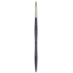 Winsor & Newton Artists' Kolinsky Sable Watercolor Brush - Round, Short Handle, Size 6