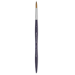 Winsor & Newton Artists' Kolinsky Sable Watercolor Brush - Round, Short Handle, Size 8