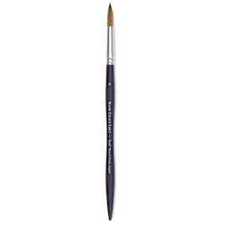 Winsor & Newton Artists' Kolinsky Sable Watercolor Brush - Round, Short Handle, Size 10