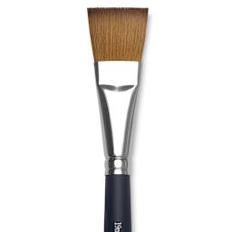 Winsor & Newton Artists' Kolinsky Sable Watercolor Brush - One-Stroke, Short Handle, Size 3/4" close up
