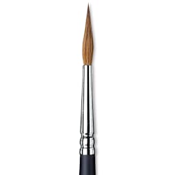 Winsor & Newton Artists' Kolinsky Sable Watercolor Brush - Pointed Round, Short Handle, Size 5
