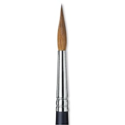 Winsor & Newton Artists' Kolinsky Sable Watercolor Brush - Pointed Round, Short Handle, Size 7
