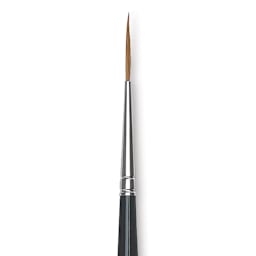Da Vinci Maestro Kolinsky Brush - Liner, Short Handle, Size 0 close up