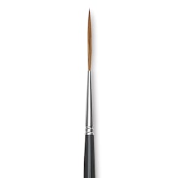 Da Vinci Maestro Kolinsky Brush - Long Liner, Short Handle, Size 0 close up