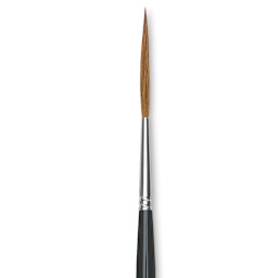 Da Vinci Maestro Kolinsky Brush - Long Liner, Short Handle, Size 6 close up