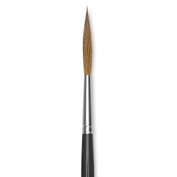 Da Vinci Maestro Kolinsky Brush - Long Liner, Short Handle, Size 12 close up