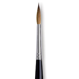 Da Vinci Maestro Kolinsky Brush - Long Tapered Round, Short Handle, Size 5 close up