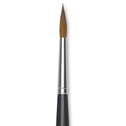 Da Vinci Maestro Kolinsky Brush - Long Tapered Round, Short Handle, Size 5 close up